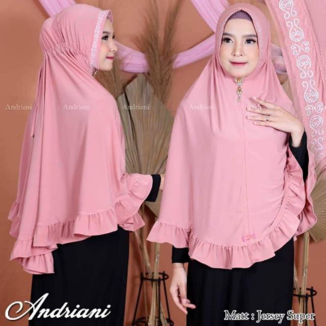 FATIMAH STORE(COD)HIJAB SERUT BORDIR ADRIANI MURAH