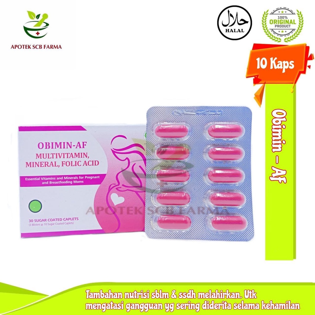 Obimin AF - Memenuhi kebutuhan vitamin dan mineral