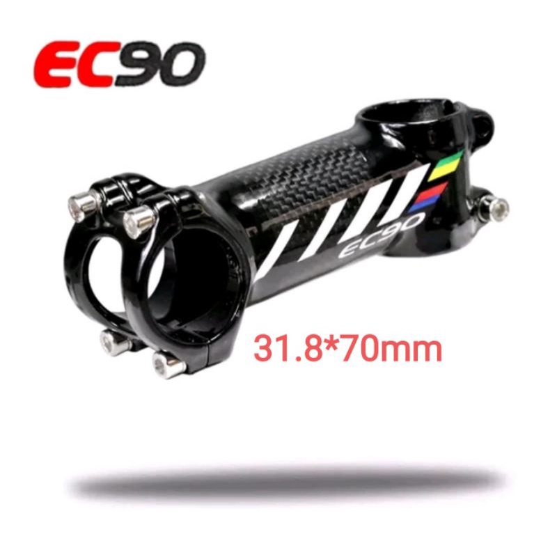 Stem EC90 Alloy Carbon 31.8mm Panjang 70mm 6 derajat Stem 7 cm Handlebar Sepeda