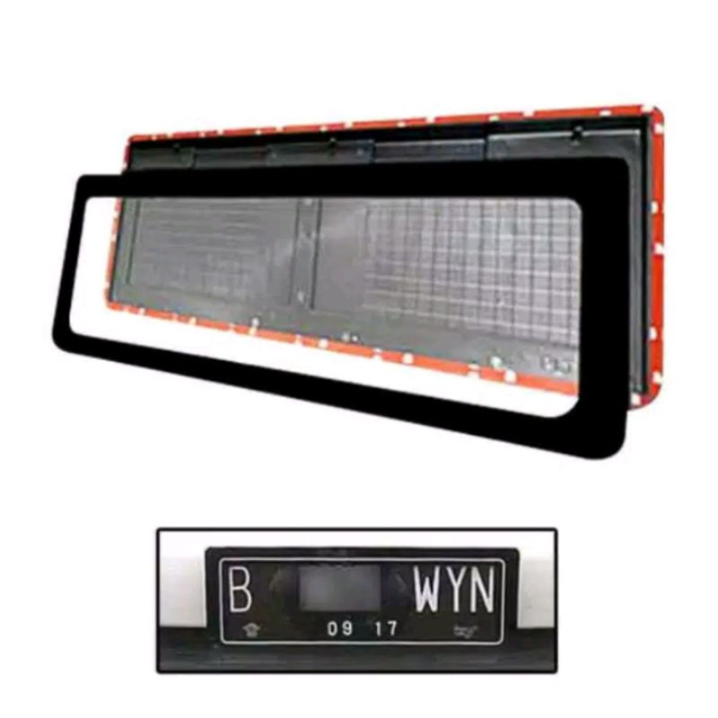 Dudukan Plat Nomor Mobil Acrylic Plat Nomor Mobil Akrilik Mika Non Led