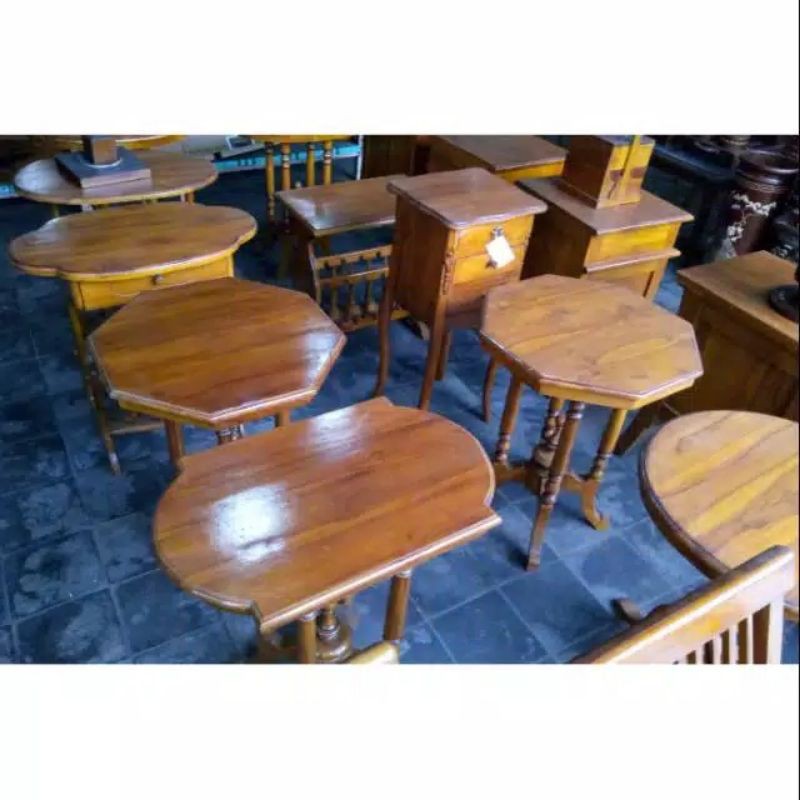 Meja Teras Jati Meja Meja Pajangan Jati Furniture Mebel MURAH LARIS SHOPE