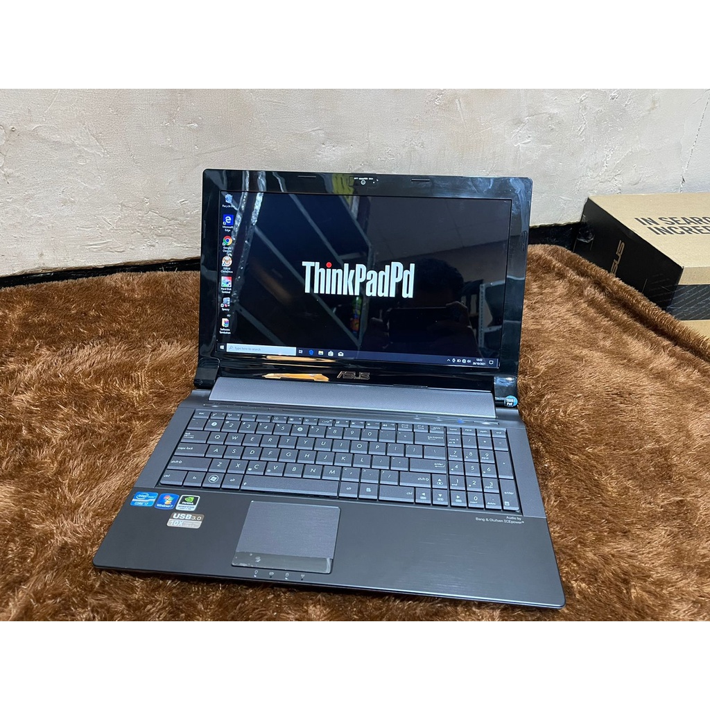 Laptop Gaming desain Asus N53SV Core i7 Ram 8gb Nvidia Mulus