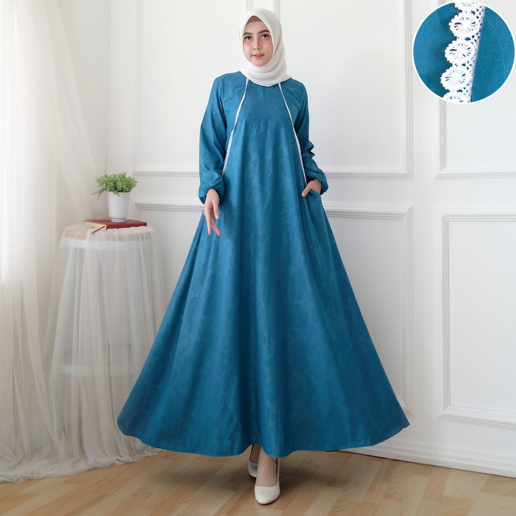 Baju Gamis busana muslim maxidress Almaya