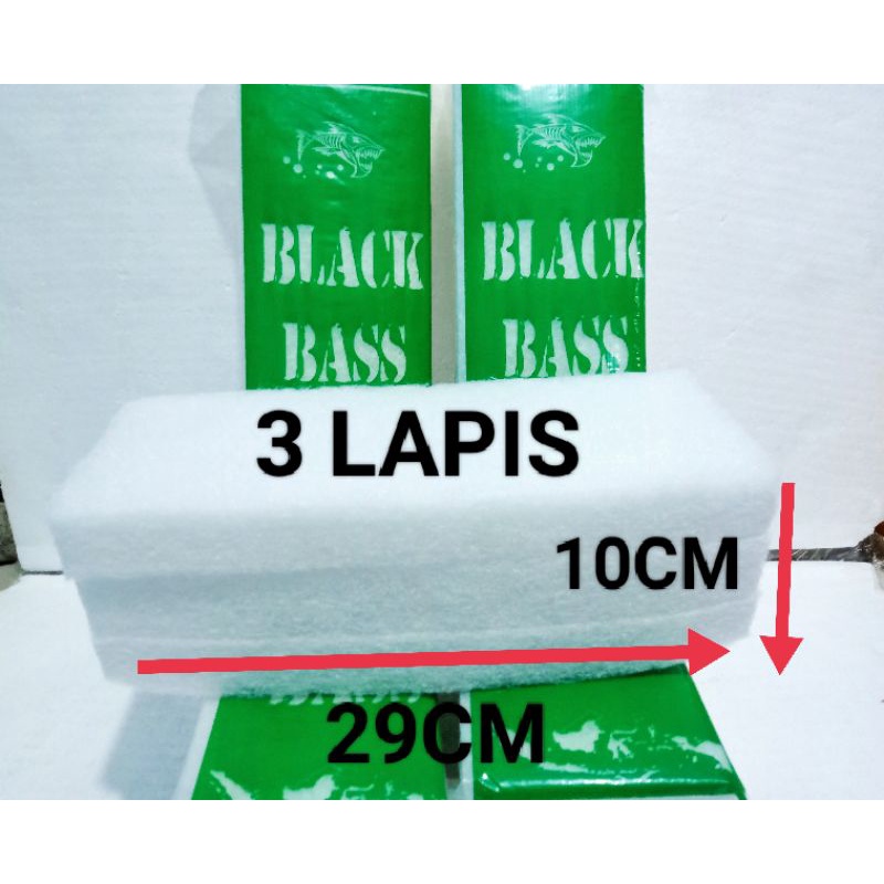 KAPAS FILTER PEMBERSIH AIR AQUARIUM TEBAL 5 DAN 10 CM