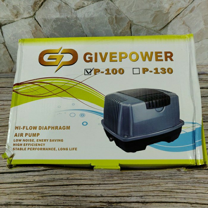 GIVEPOWER P 100 Pompa Udara Aerator HiBlow Air Pump Blower