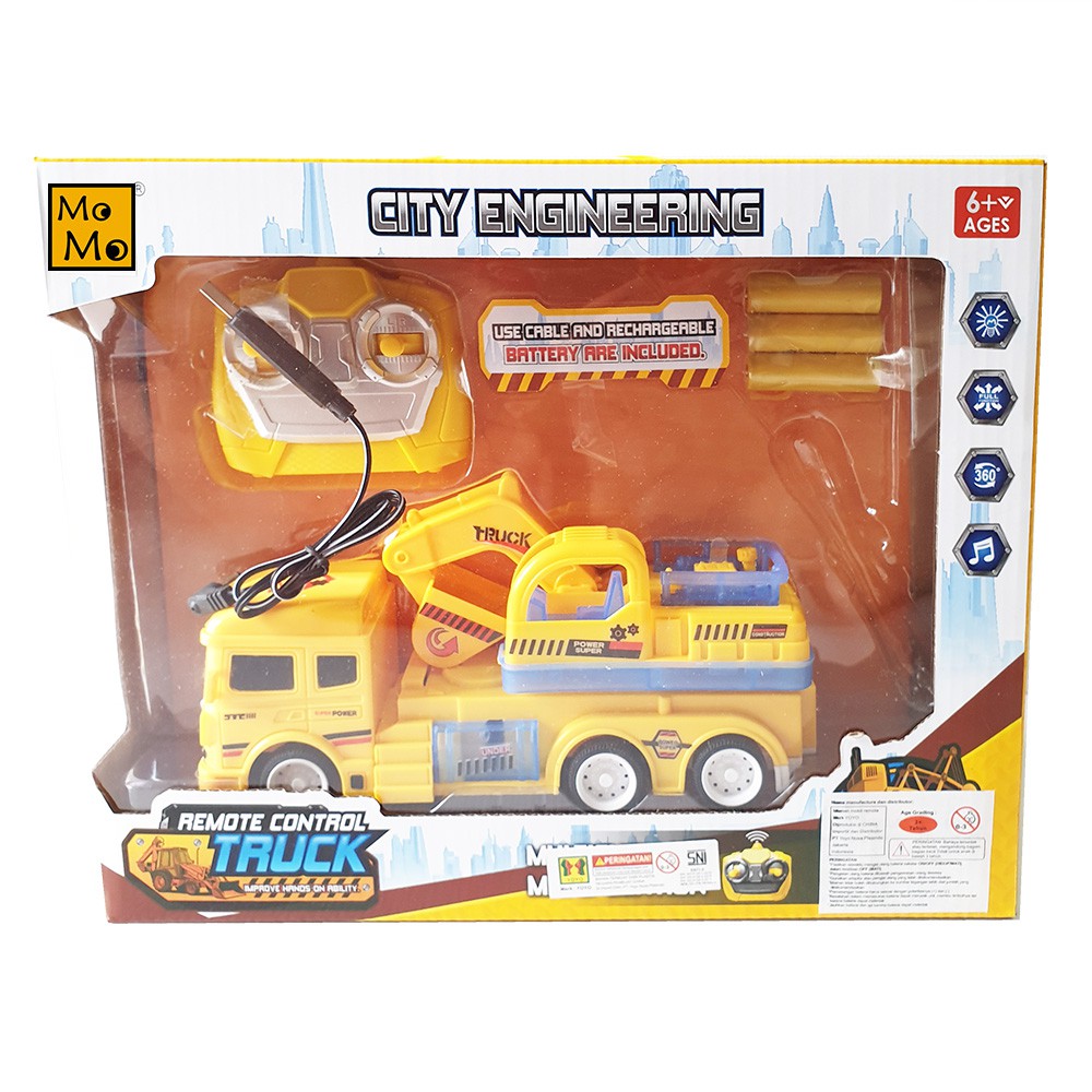Mainan Mobil Remot Excavator - Remot Control Truck Excavator - Mainan Anak Laki Laki