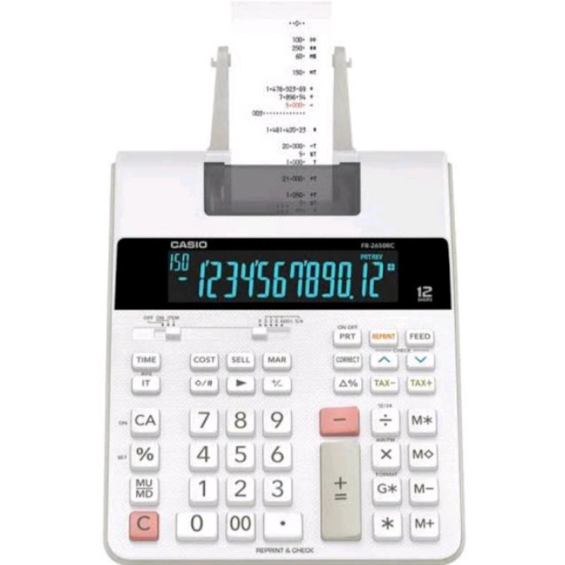 

CASIO FR-2650RC KALKULATOR PRINTING / 2650 RC CALCULATOR PRINT Free 1Pak Kertas