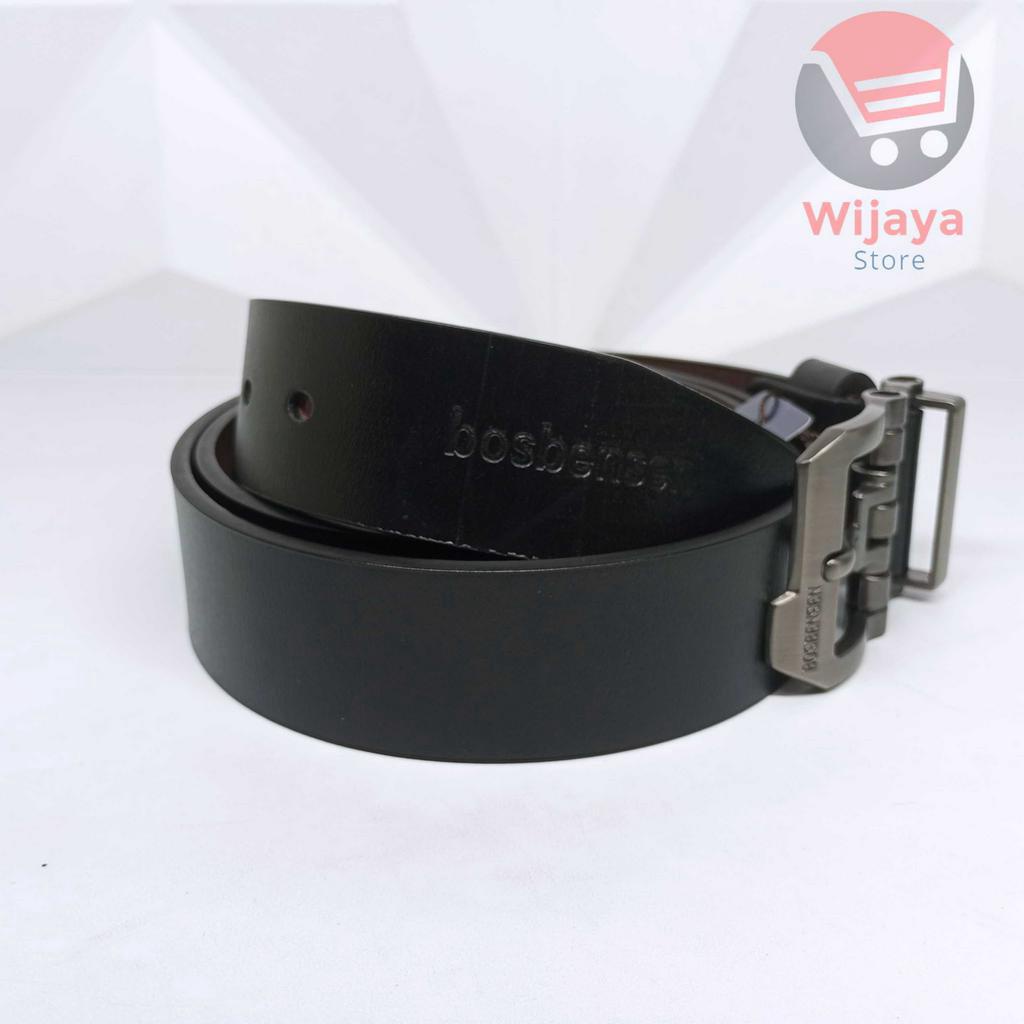 Ikat Pinggang Pria Premium Sabuk Pendeng Laki-Laki dengan Kepala Gesper Robot Elegan dari BOSBENSEN - Import Berkualitas Tinggi [D009]