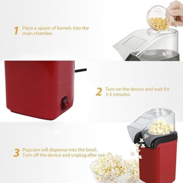 QUALITY PAKET MESIN ALAT PEMBUAT POP CORN MINI POPCORN MAKER BONUS JAGUNG