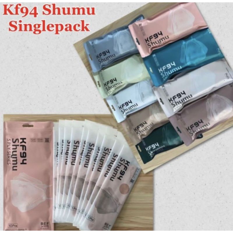 Masker Shumu KF94 Single Pack 5ply