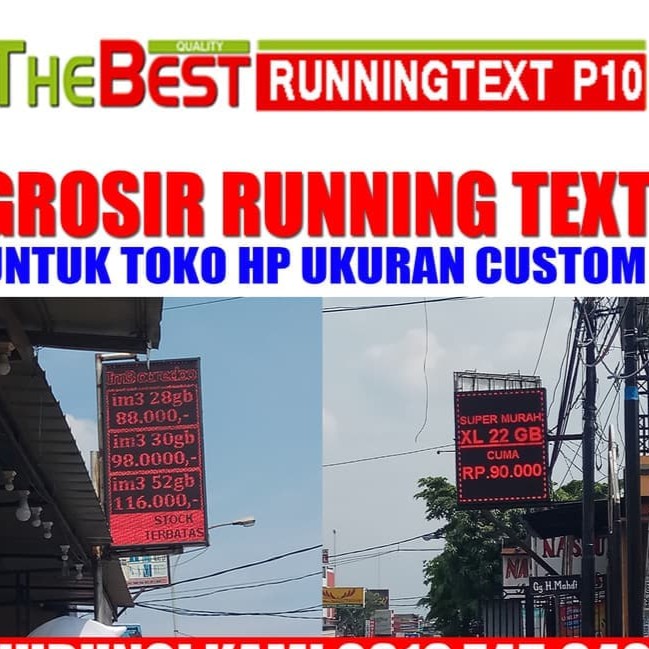 LED RunningText 200X20 KONTROLER WIFI