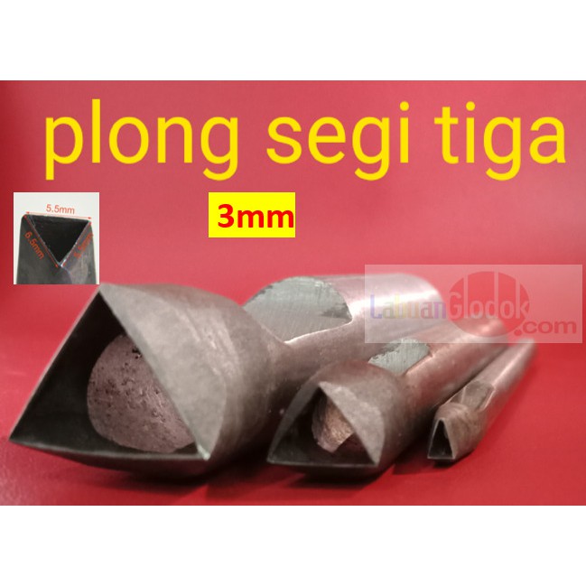 

Plong Kulit bentuk Segitiga 3mm/Plong Segitiga /Pembolong Segitiga 3mm