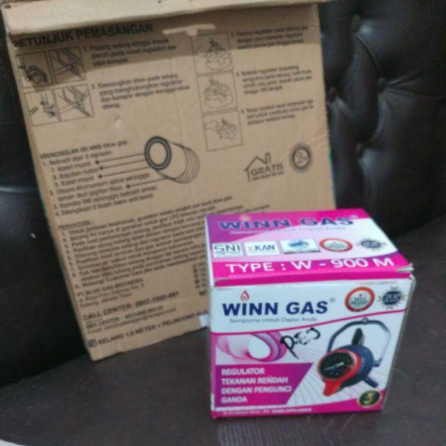Regulator Meter Gas Lpg Winngas Pengunci Ganda W-900 M