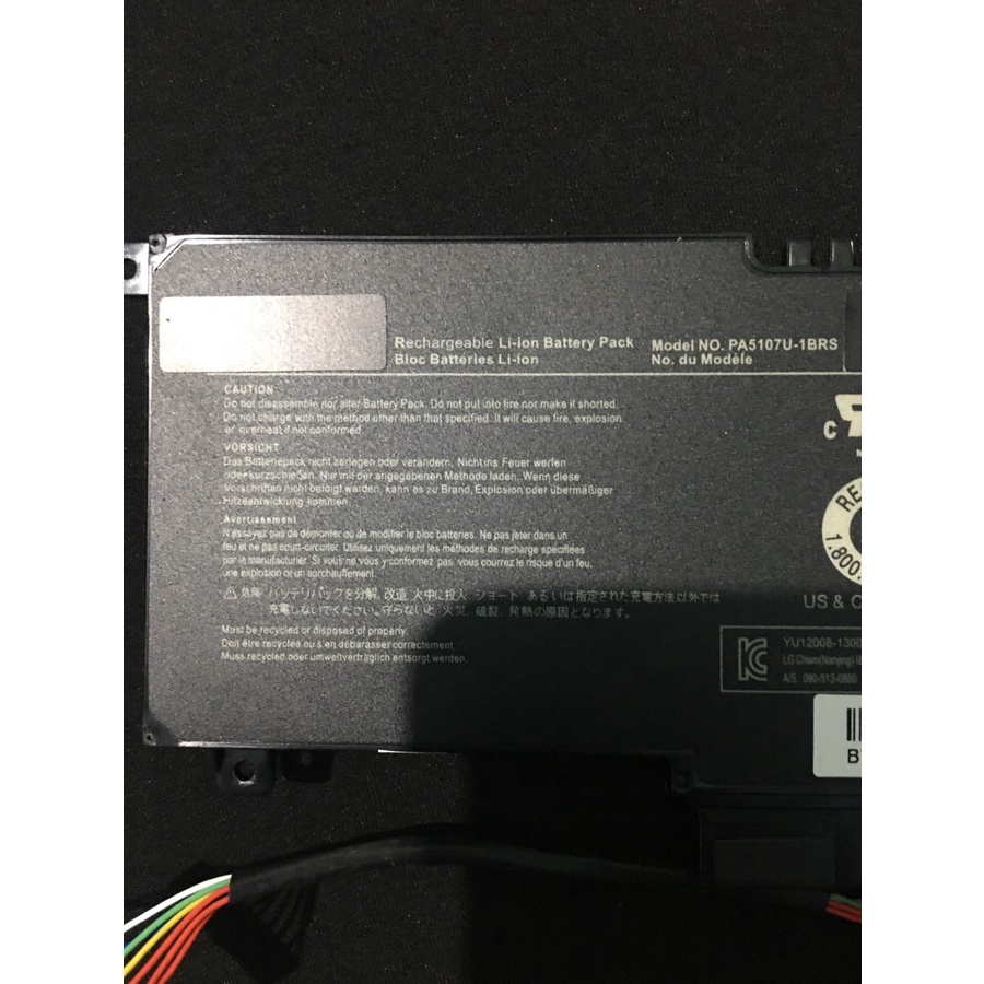 Baterai Toshiba Satellite L40A L55 L55t Series / PA5107U-1Brs ORIGINAL