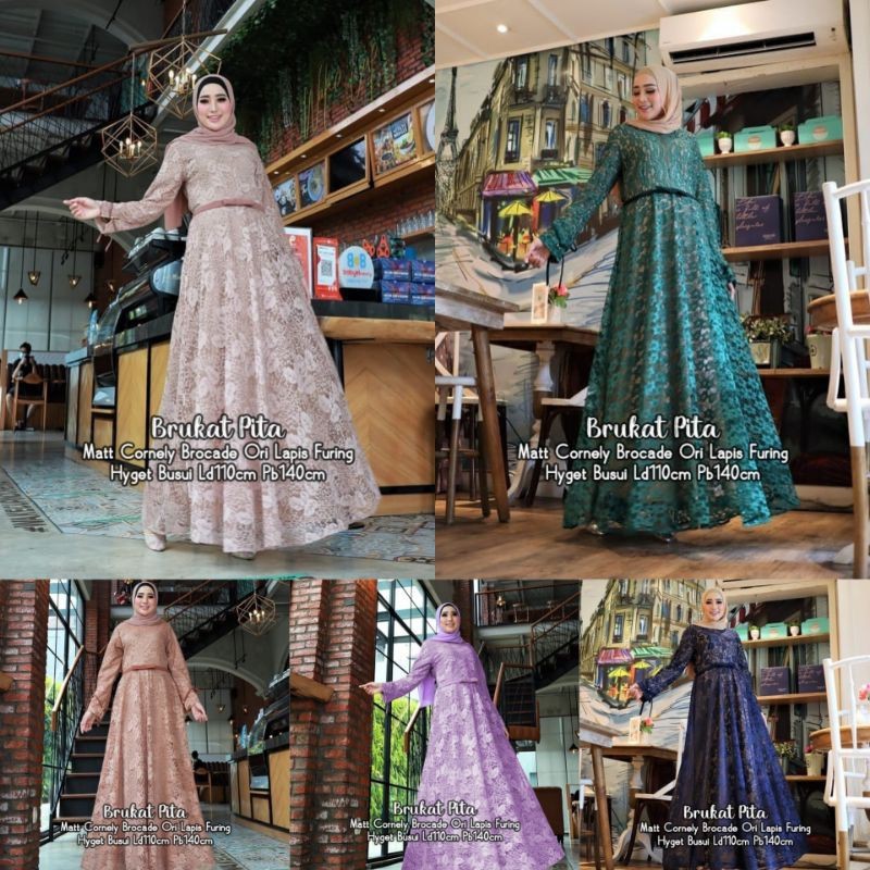 BRUKAT PITA MAXY/BAJU BRUKAT PESTA/DRESS BRUKAT