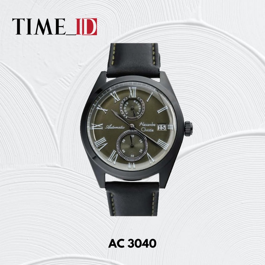 Jam Tangan Alexandre Christie AC 3040 Automatic Black Blue Pria