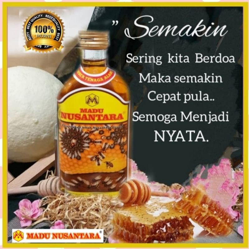 

RK60 Madu Super / Madu Murni (Randu) Nusantara 250ml asli Royal Jelly BPOM bee pollen