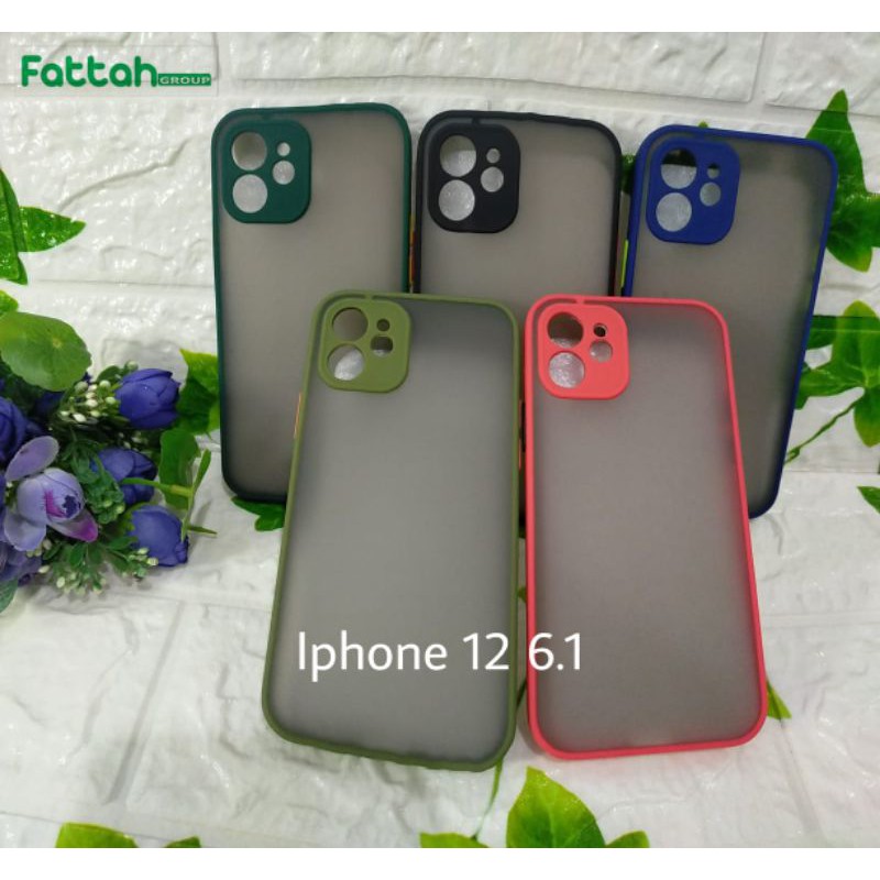 Case Fuze Dove Iphone 12 6.1 Anti Glare Casing Frosted Pelindung