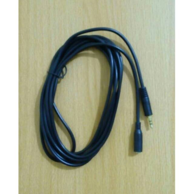 KABEL AUDIO JACK 3.5 MALE TO 3.5 FEMALE EXTENTION 1.5 M