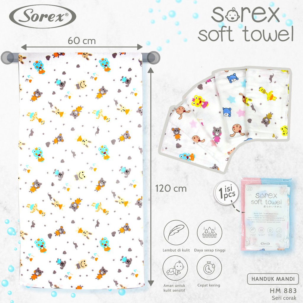 Sorex Handuk Katun Jepang Premium Handuk Mandi Bayi dan Sorex Handuk Katun Jepang Premium Handuk Mandi Bayi dan