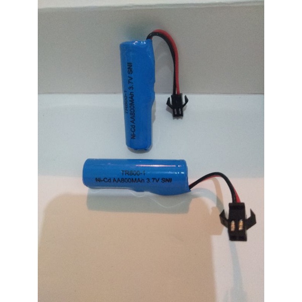 Baterai Mobil RC Pin 2 Isi 1 AA 3,7 V 500-800 mAh