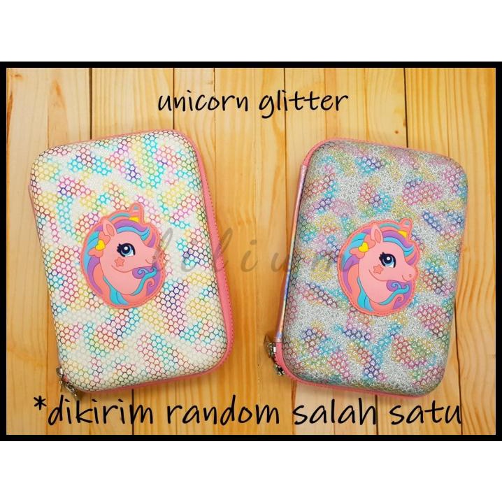 

Kotak Pensil Hardcase Unicorn Glitter Premium Seperti Smiggle