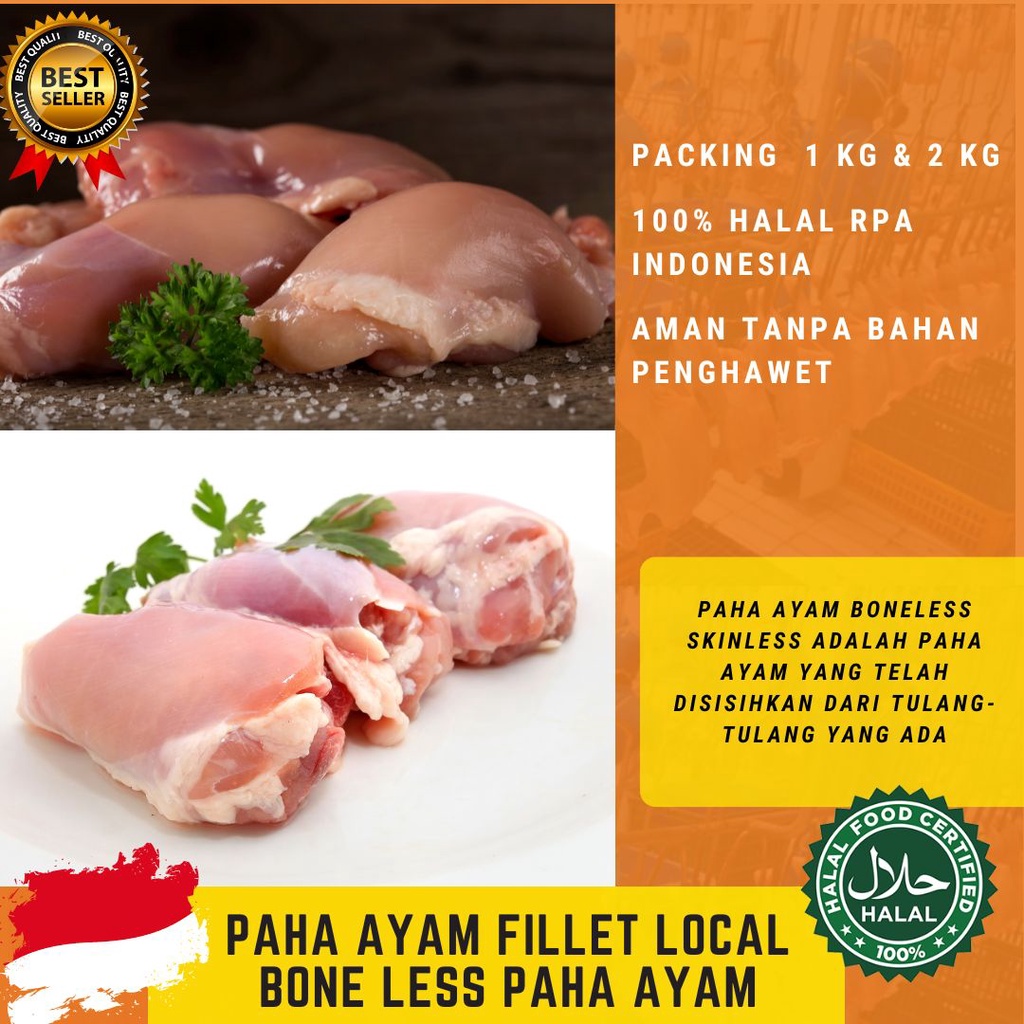 Fillet paha ayam / boneless paha ayam