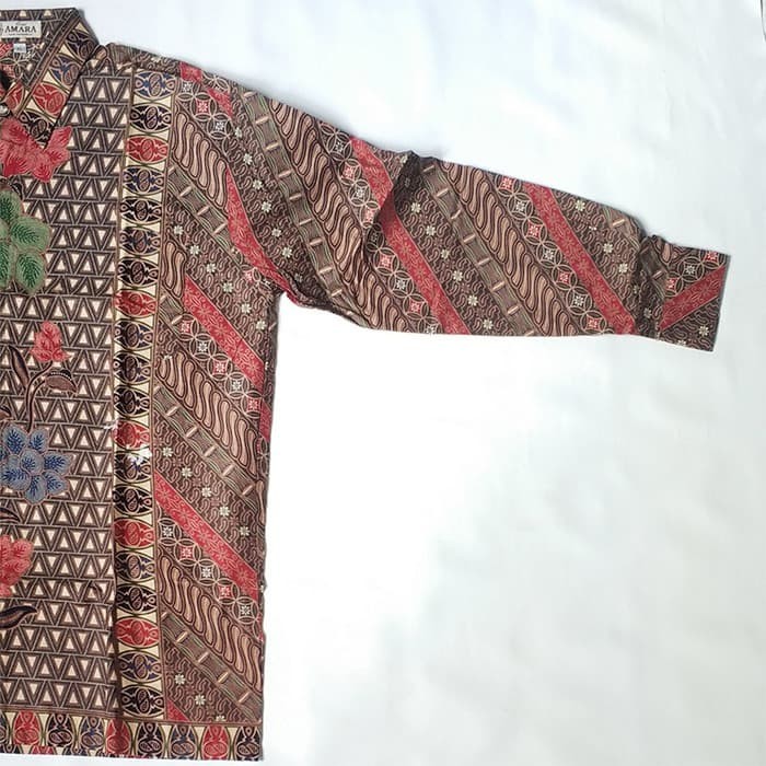 Kemeja Batik Pria Lengan Panjang Murah Eksklusif Kombinasi Keren - LP2 - XL