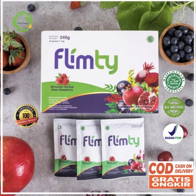 

FLIMTY FIBER HERBAL OBAT PELANGSING DIET KURUS DETOX 16 SACHET 1 BOX