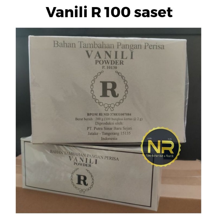 

vanili R vanili bubuk vanili saset 100pcs