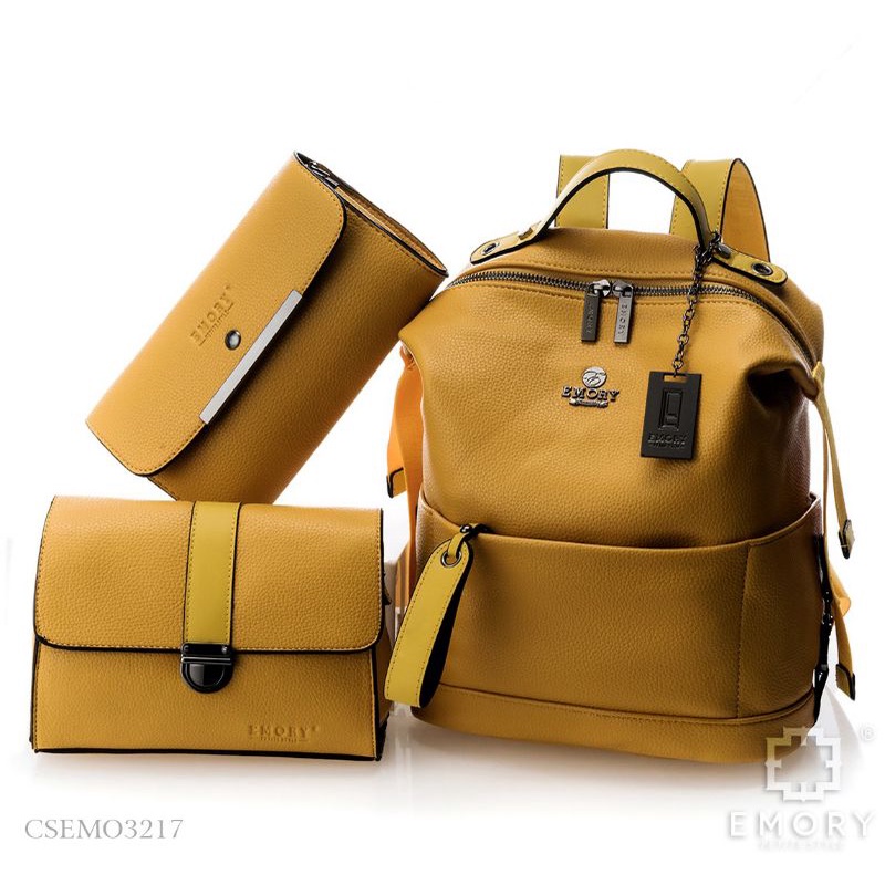Tas Wanita Emory style EMORY Milley CSEMO3217 ransel terdiri dari enam warna