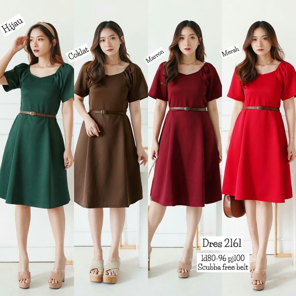 Dress Scuba Import Dress Murah Pakaian Wanita