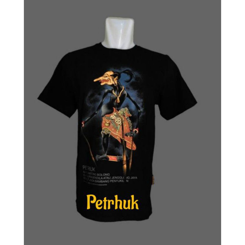 Kaos kirangan wayang /kaos wayang/ punokawan semar gareng petruk bagong/kaos kesenian/kaos wayang golek