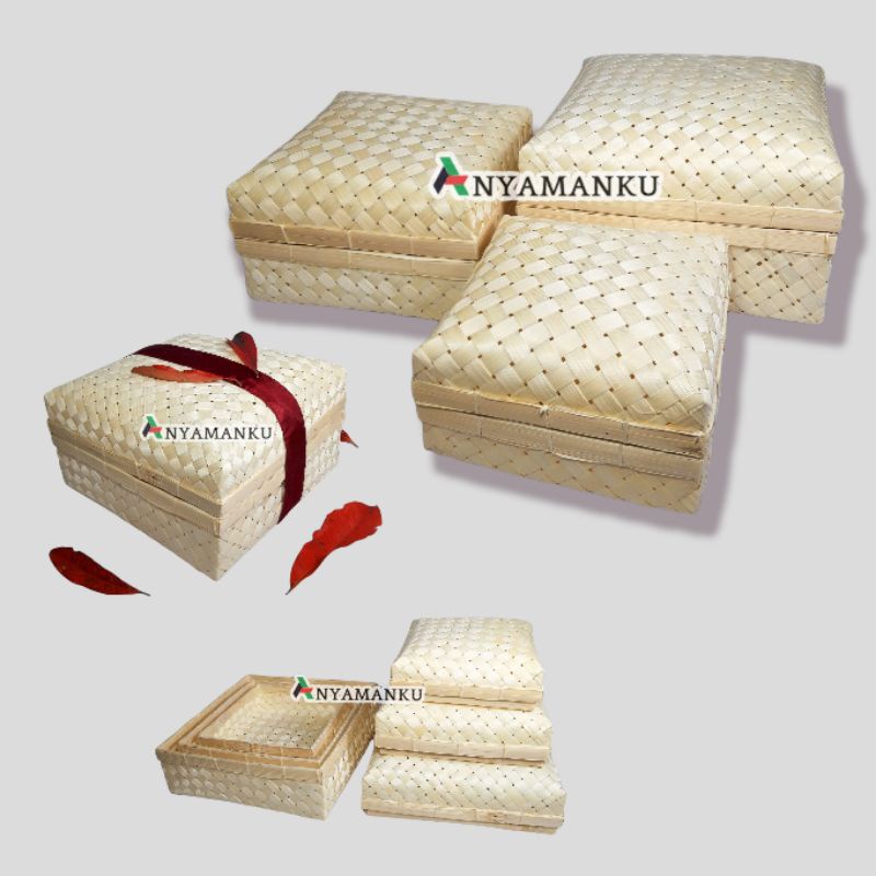 Besek Hampers/Sokase/Anyaman Bambu/keranjang Penyimpanan