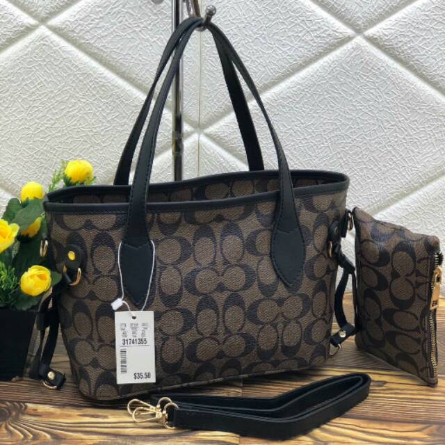 TOTE COACH POUCH 0203-1 hz / tas fashion import / grosir tas fashion branded / tas wanita import
