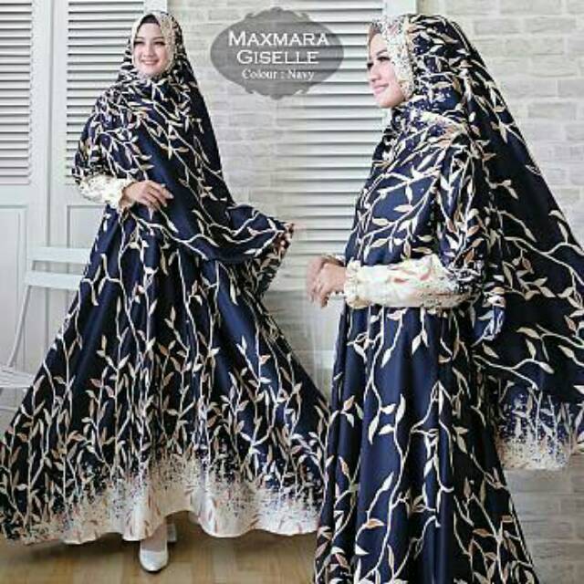 RI- Maxmara Giselle (5WARNA) Bahan gamis maxmara Ld110 pjg140 lebar