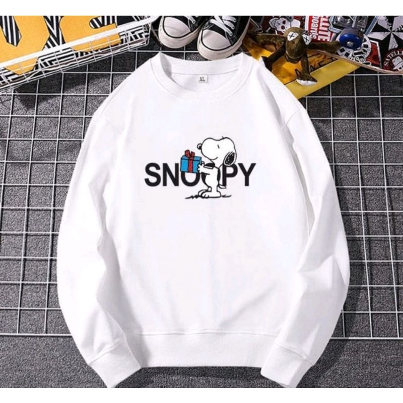 SWEATER CREWNECK SNOOPY PRIA//WANITA MODIS