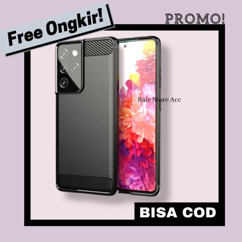 SOFT CASE SAMSUNG S21 / S21 PLUS / S21 ULTRA  BRUSHED CARBON ORIGINAL - S21 ULTRA