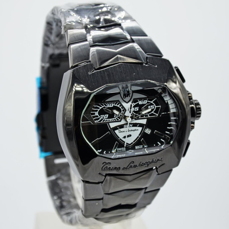 Jam Tangan Lamborghini Tonino - Jam Tangan Pria Lamborghini Tonino - Lamborghini Tonino Hitam Putih