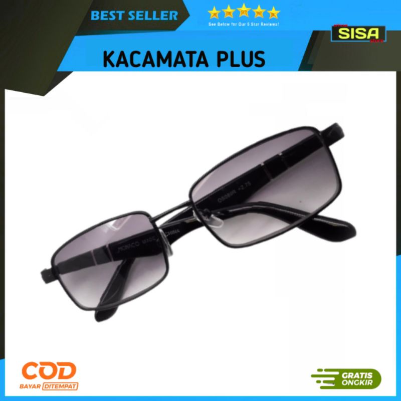 ☑️Kacamata Double Fokus PLUS 2 in 1 pria dan wanita PLUS trendy