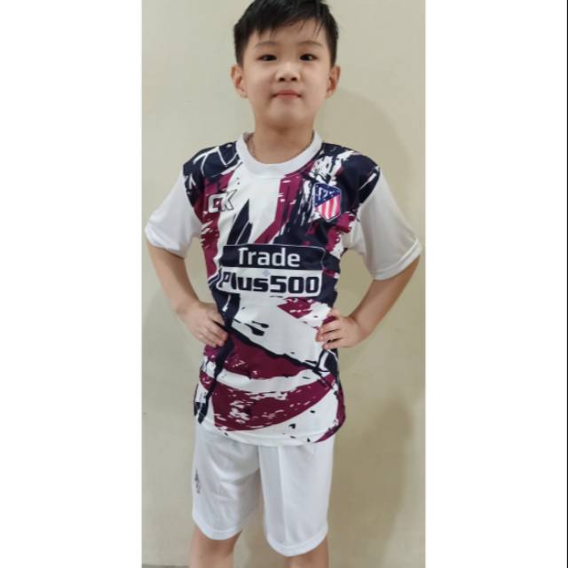 Setelan bola printing#Baju bola anak#Setelan bola anak#Jersey bola murah#Atm putih#SML
