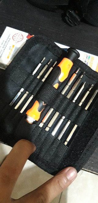 Obeng Jakemy Bolak Balik 9pcs Set Hp Star Hex Phillips Torx Lengkap Original Jm-8124