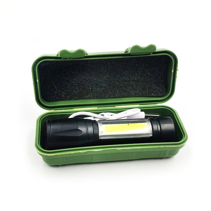 LAMPU SENTER POLISI SWAT MINI LED COB 88000W SUPER TERANG ZOOM 511