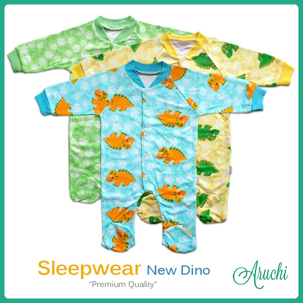 SLEEPWEAR / SLEEPSUIT / PIYAMA BAYI  3 stel (0-3 bulan)