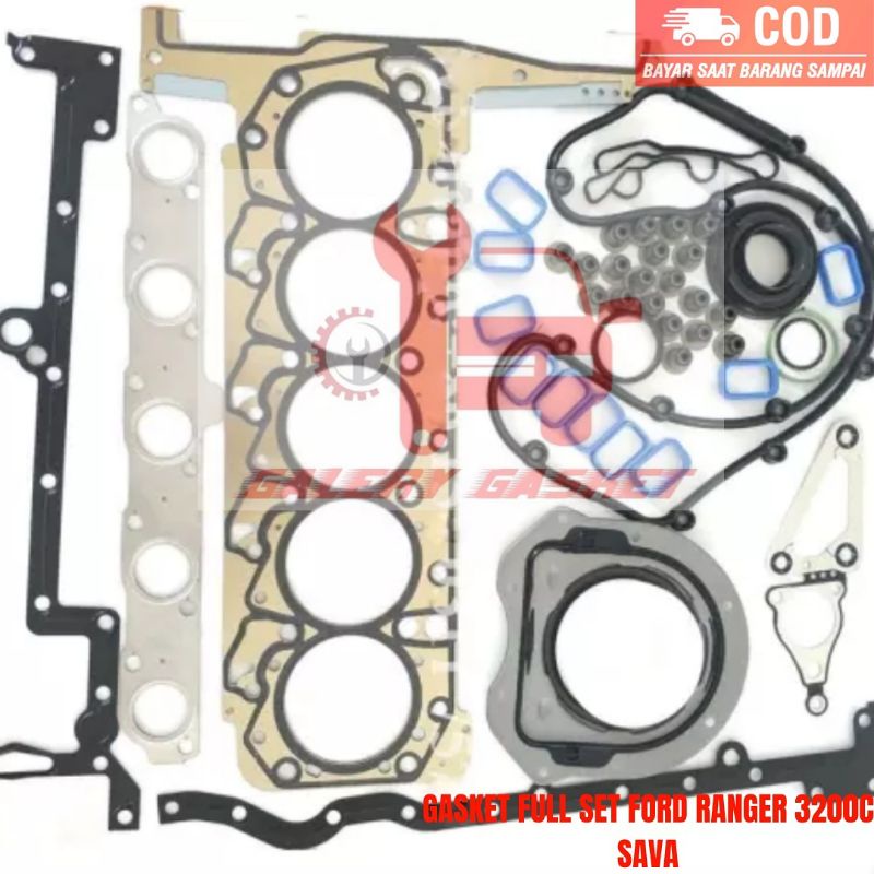 PAKING FULL SET FORD RANGER SAVA 3200CC GASKET KIT FULL FORD RANGER EVERES 3200CC T6 T7