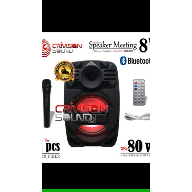 speaker aktif portabel crimson wireless