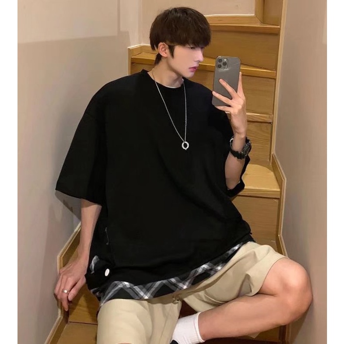 T-SHIRT LENGAN PENDEK OVERSIZE FASHION KOREA NEW 2022, STYLE FASHION PRIA DAN WANITA , T-SHIRT IMPORT, IMPORTIR KOREA, OVERSIZE T-SHIRT