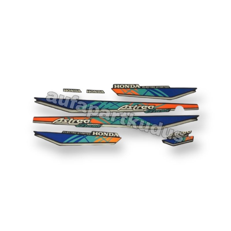 Striping strip stiker lis honda Astrea Grand bulus Thn.1992 warna  biru