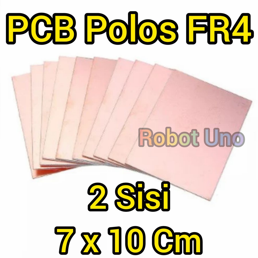 Jual PCB Fiber FR4 2 Sisi 7x10cm Double Side Papan Polos 7x10 cm