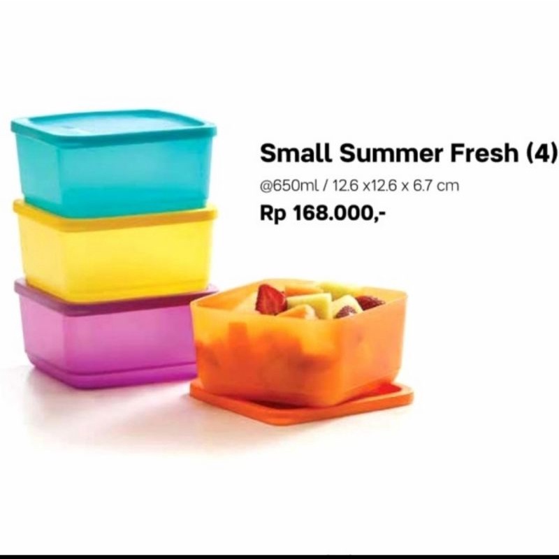 tupperware small summer fresh - kotak makan - kotak bekal - wadah nasi